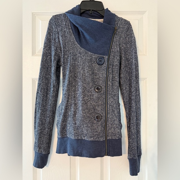 Mind Code Blue Sweater Jacket - Picture 3 of 8